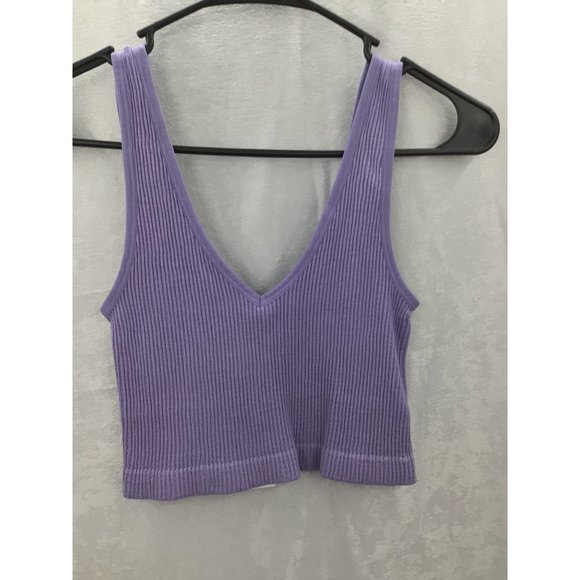 FOREVER 21 SEAMLESS V-NECK BRALETTE SMALL VIOLET NWT - Picture 4 of 7